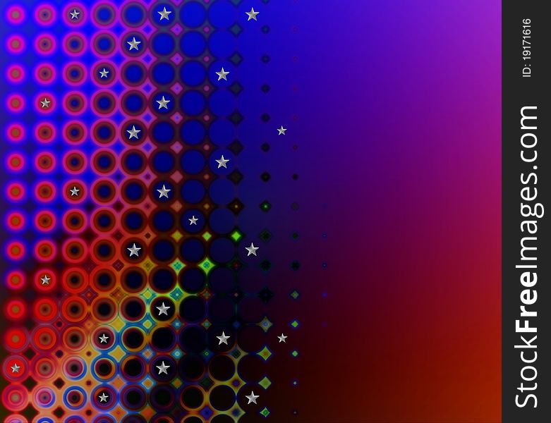 Abstract colourful background with little silver stars. Abstract colourful background with little silver stars
