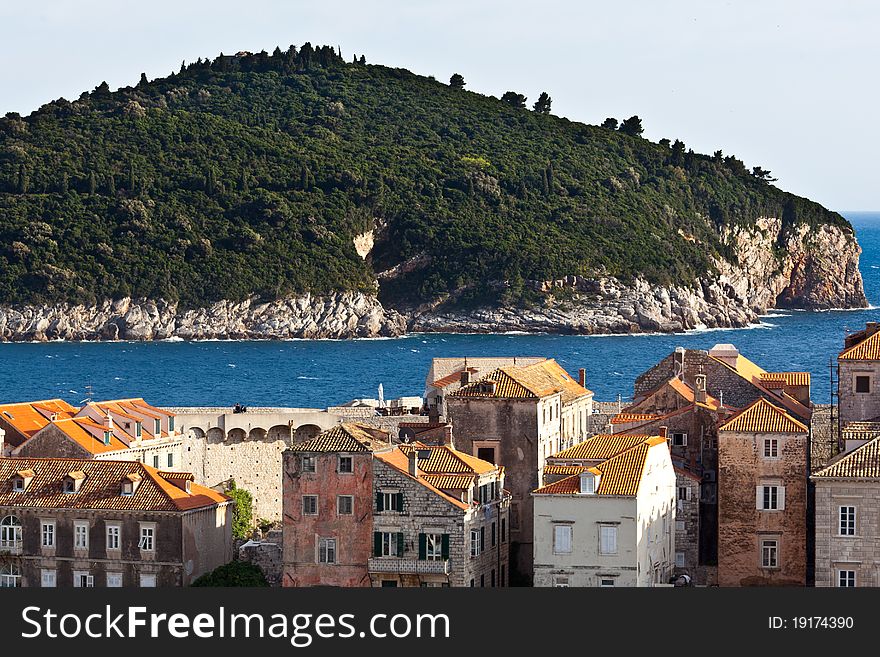 Lokrum Island off the coast of Dubrovnik Croatia. Lokrum Island off the coast of Dubrovnik Croatia