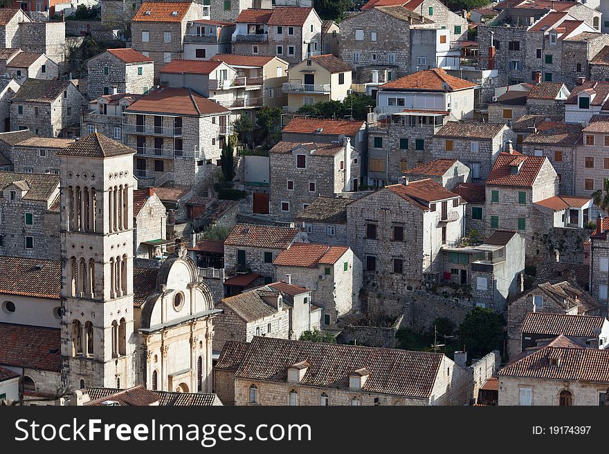 Cathedral of St. Stjepan, Hvar Town, Croatia. Cathedral of St. Stjepan, Hvar Town, Croatia