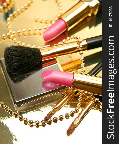 Decorative cosmetics for a female make-up