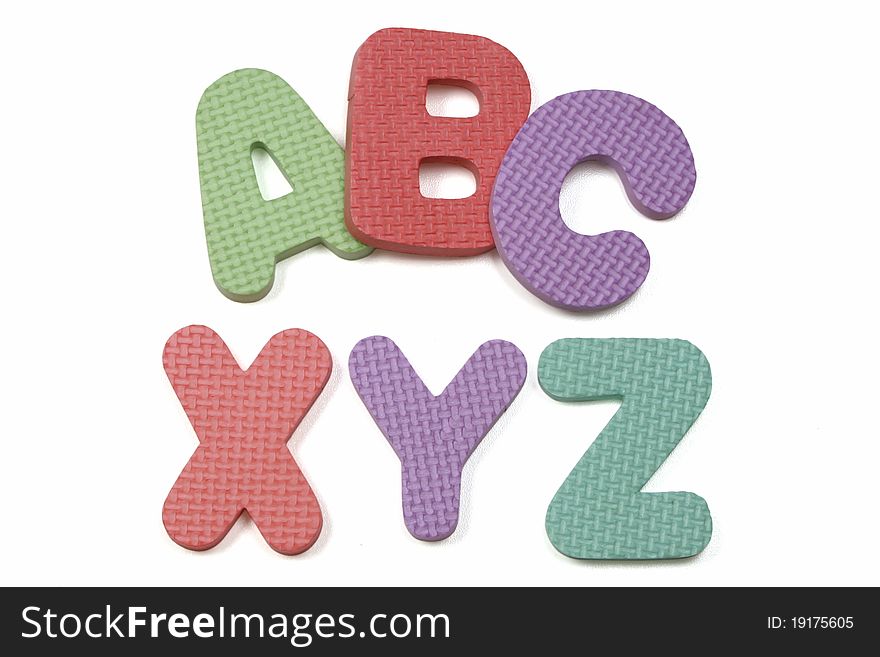 ABC XYZ foam alphabet