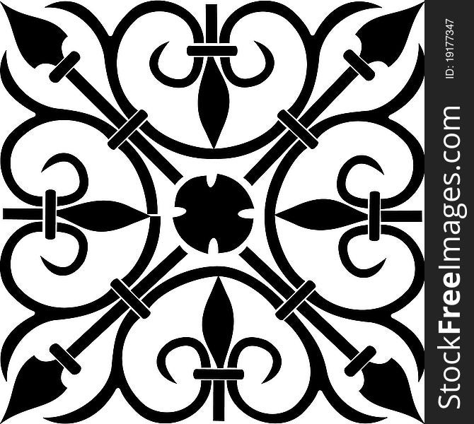 Decorative elements, vector background, deco