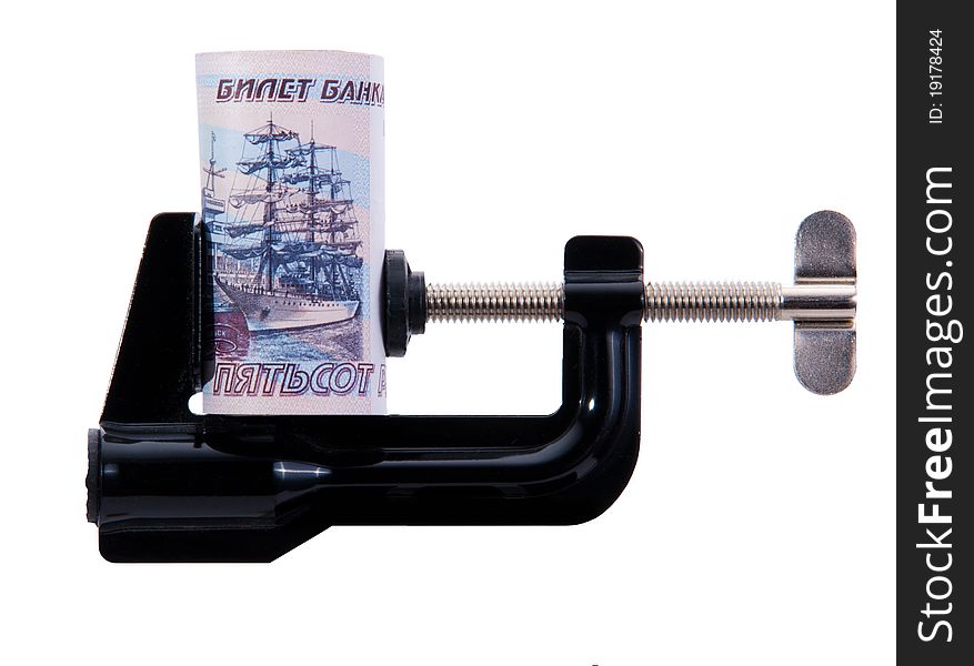 Twisting Banknotes Is Trapped In The Clamp