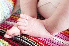 Newborn Babies Feet Royalty Free Stock Photos