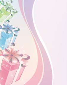 Gift Boxes With Ribbons Royalty Free Stock Images Gift Boxes With Ribbons Royalty Free Stock Images