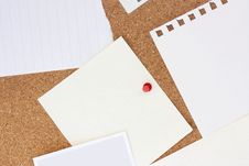 Paper On Noticeboard Royalty Free Stock Images Paper On Noticeboard Royalty Free Stock Images