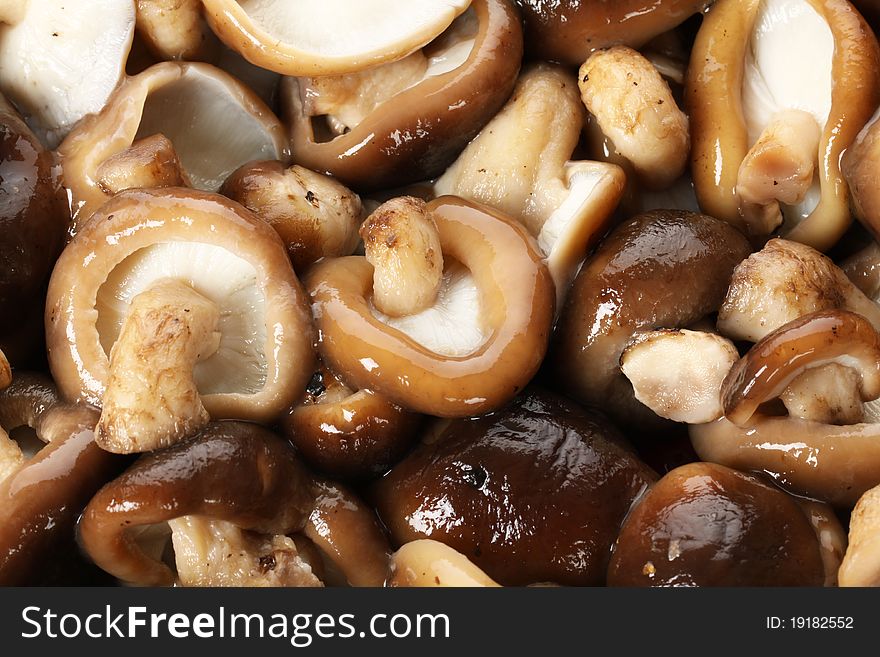 An image fresh button mushrooms
