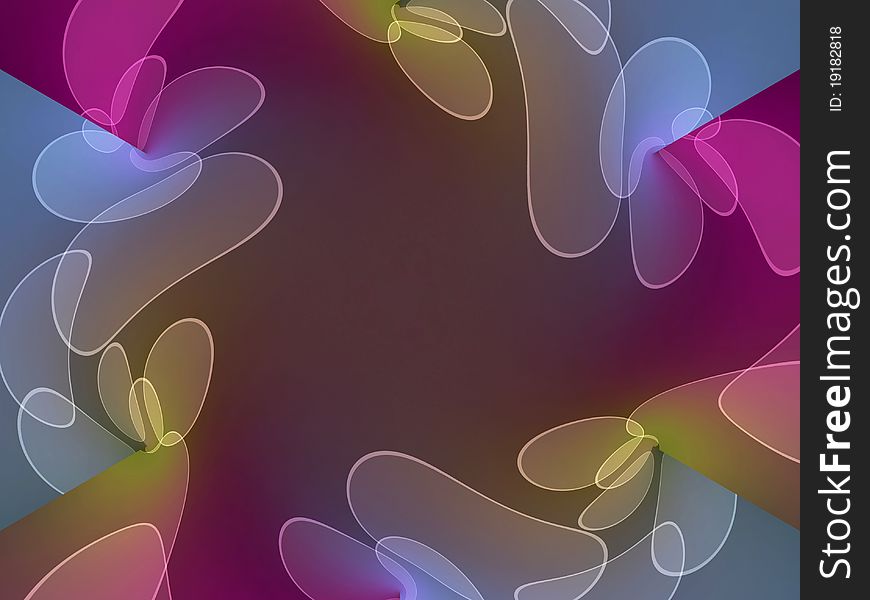 Abstract background with colored shapes