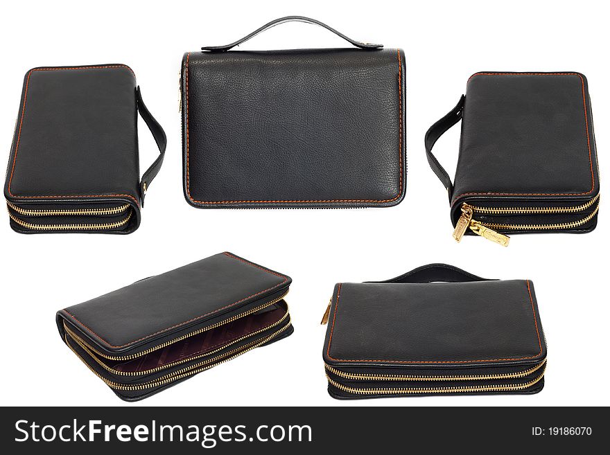 Black business briefcase