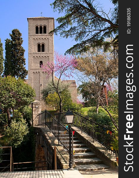 Romanesque Monastery In Poble Espanyol, Barcelona