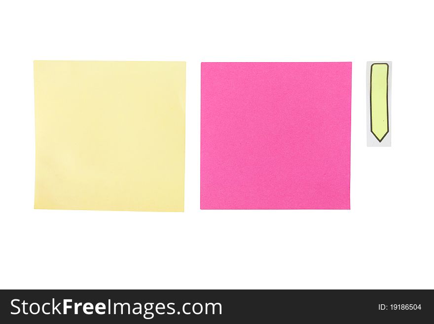 Yellow And Pink Post It Notes