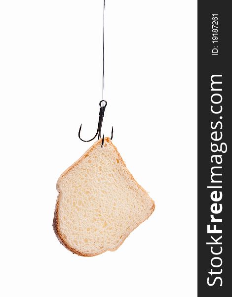 Piece Of Bread Hanging On Hook