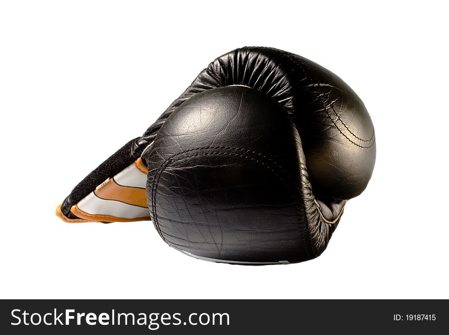 Boxing gloves on a neutral background. Boxing gloves on a neutral background