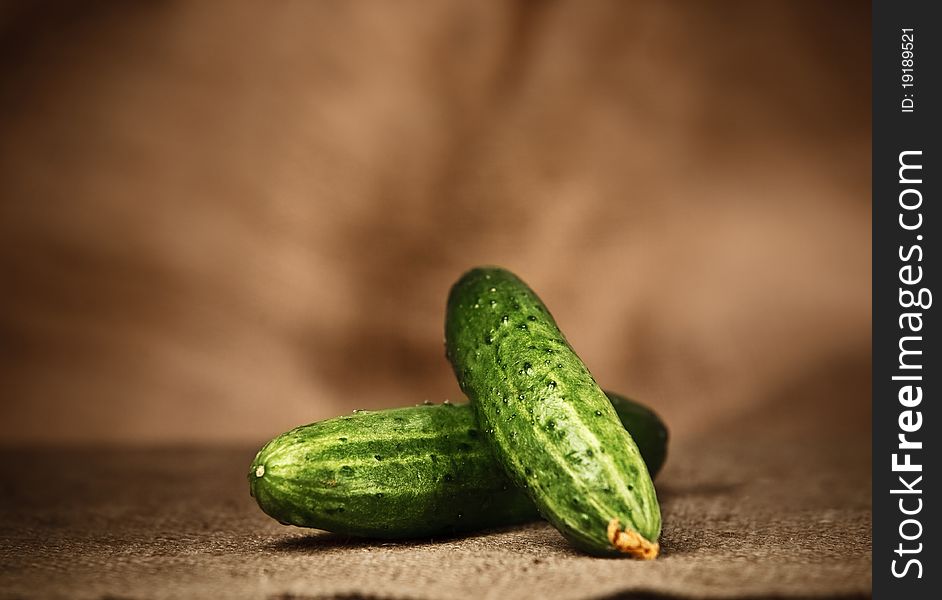 Two Fresh Cucumbers