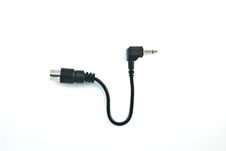 Mini Jack Plug With AV Plug, Isolated Stock Photography Mini Jack Plug With AV Plug, Isolated Stock Photography