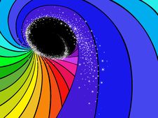 Rainbow Swirl With Sparks Royalty Free Stock Photography Rainbow Swirl With Sparks Royalty Free Stock Photography