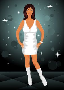 Sexy Girl Dancing Disco Royalty Free Stock Photography Sexy Girl Dancing Disco Royalty Free Stock Photography