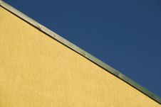 Two Collors - Roof And Sky Royalty Free Stock Photo