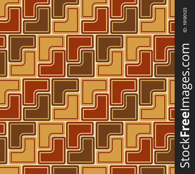 Seamless pattern with brown tiles. Seamless pattern with brown tiles