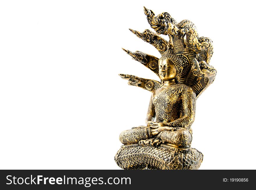 Buddha image with naga