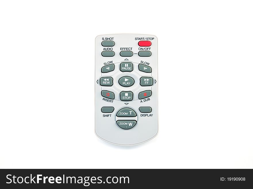 Remote control isolated on the white background