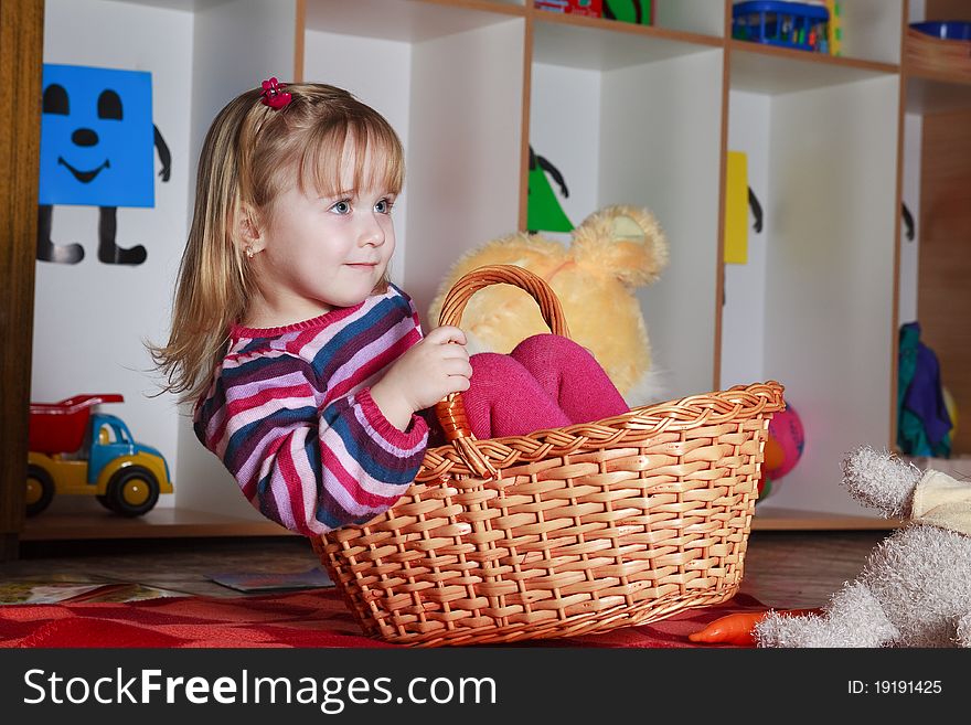 Little Girl With Basket