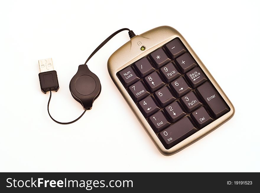 USB Num Pad For Use With Notebook Isolate. USB Num Pad For Use With Notebook Isolate
