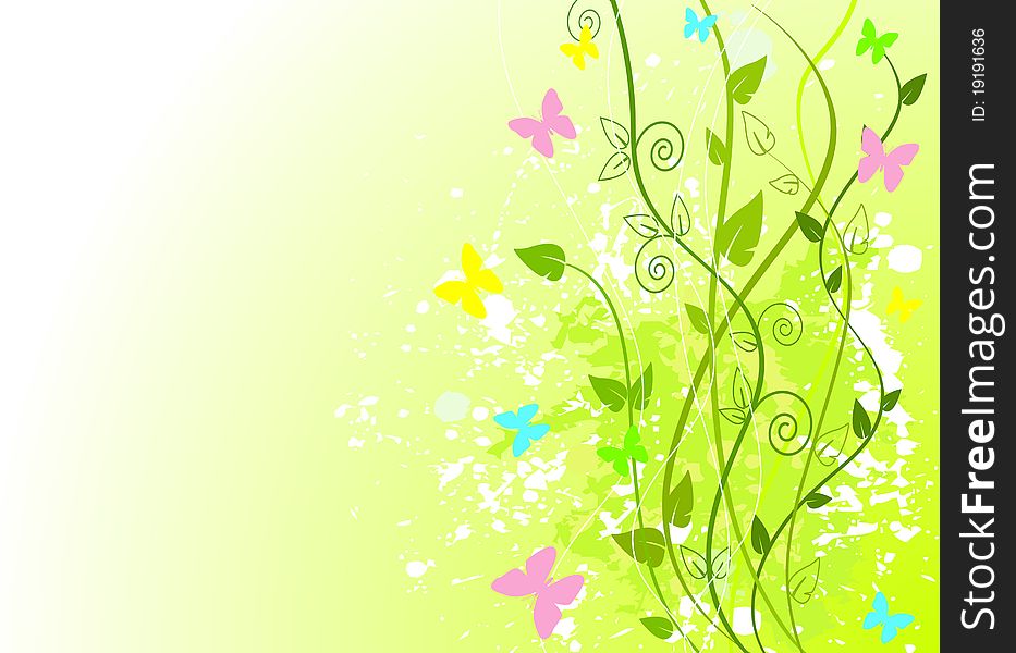 Spring green background with copy space. Spring green background with copy space