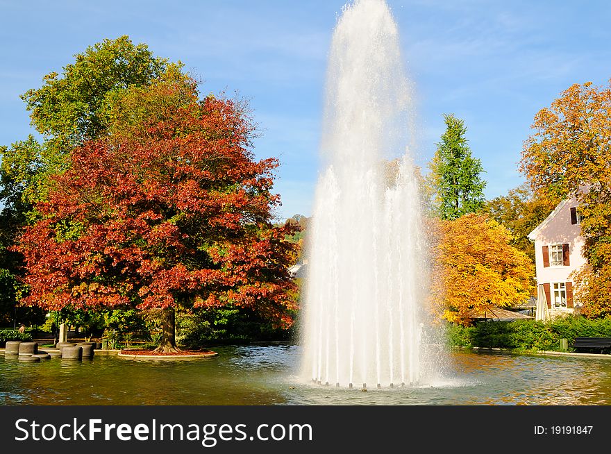 Fountain & Gardens in London, autumn. Fountain & Gardens in London, autumn