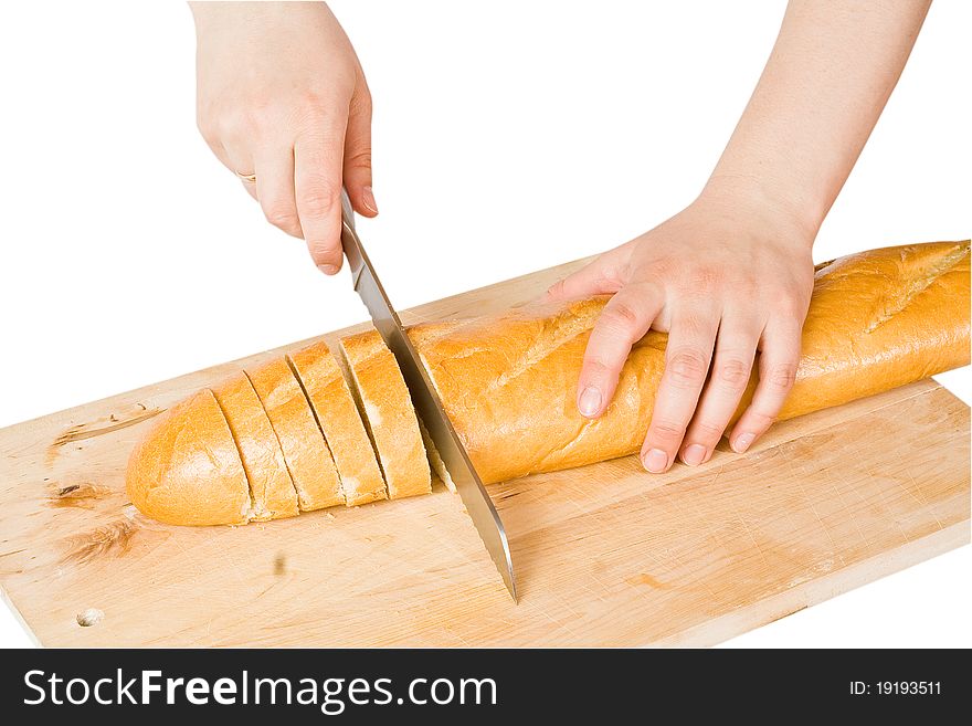 Hands Cut Bread