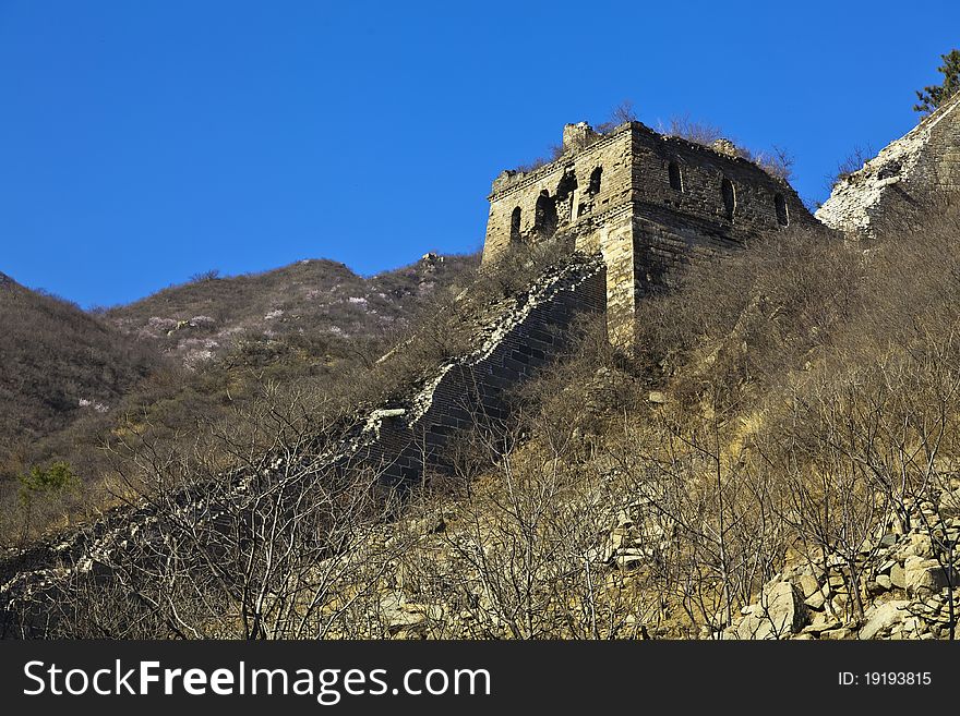 China great wall, architecture, ancient building