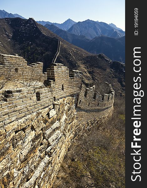 China great wall, architecture, ancient building