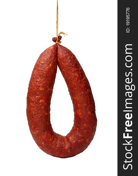 Smoked sausage on a string