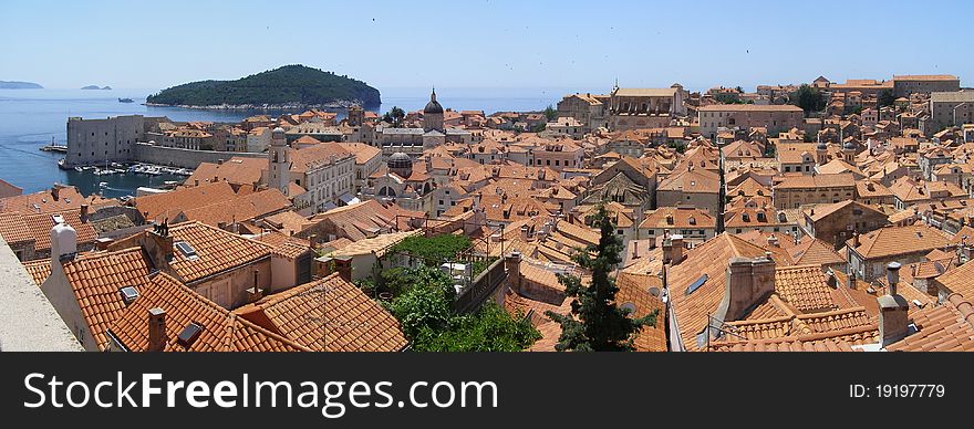 Panorama Of Dubrovnik, Croatia