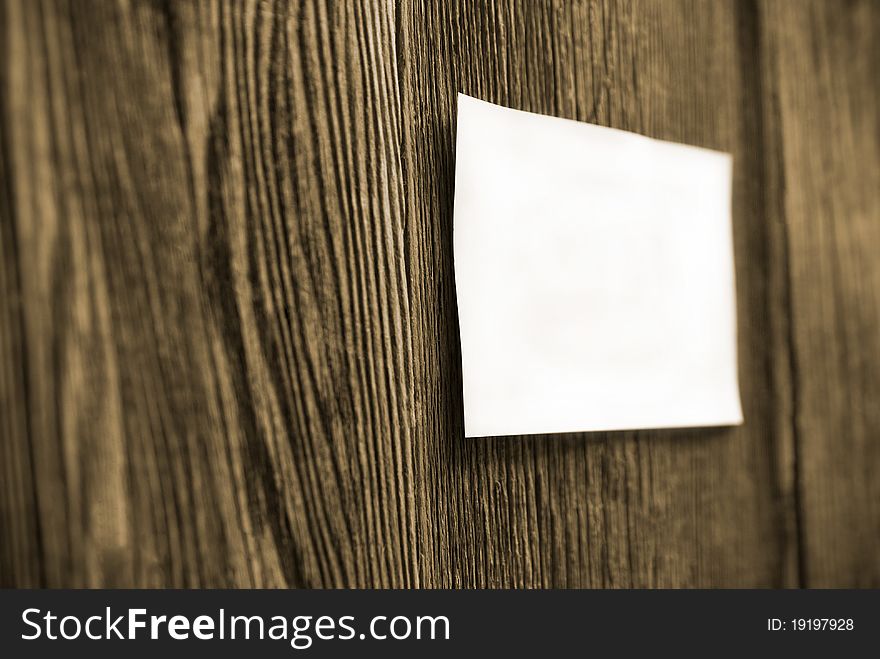 White sheet on a wooden fence