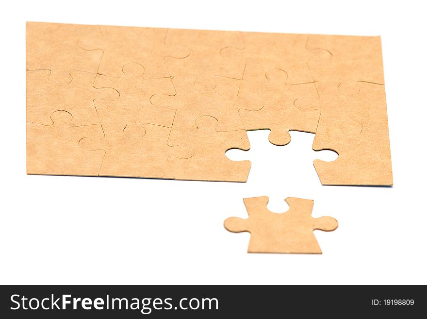 Cardboard jigsaw puzzle