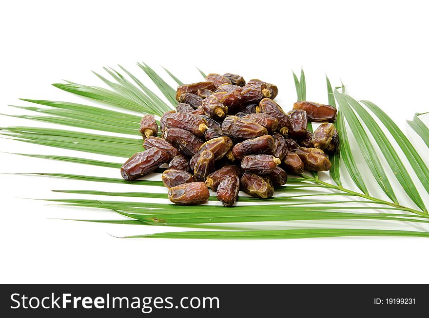 Dates Fruit isolated on white Background