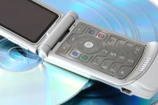 Cd S And A Cell Phone Stock Images Cd S And A Cell Phone Stock Images