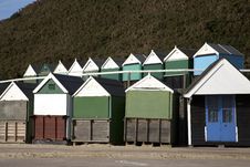 Wooden Beach Huts Stock Photo Wooden Beach Huts Stock Photo
