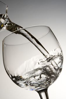 Water Pouring Into A Glass Royalty Free Stock Image Water Pouring Into A Glass Royalty Free Stock Image