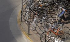Bicycles Parking Stock Image Bicycles Parking Stock Image