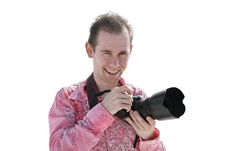 Photographer Isolated Royalty Free Stock Image Photographer Isolated Royalty Free Stock Image