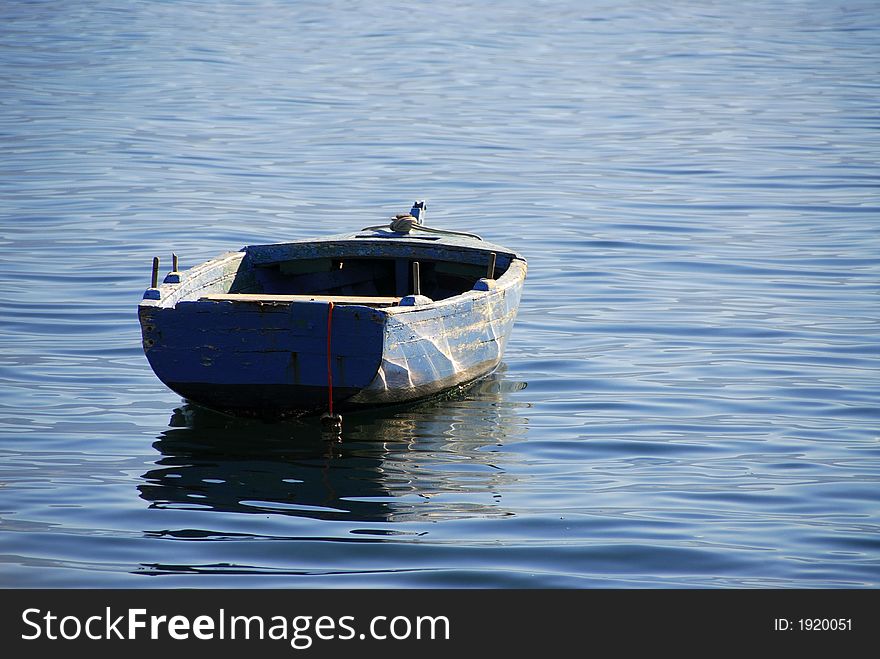 Boat at the sea on the south of montenegro. Boat at the sea on the south of montenegro