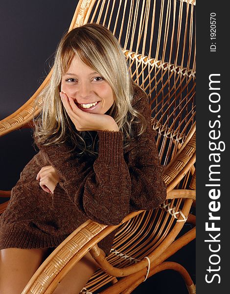 Girl At The Rocking Chair