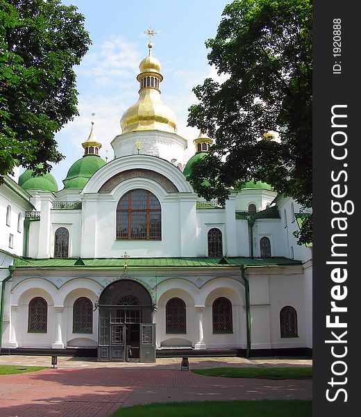 Kiev Sophiyskiy cathedral Ukraine landmark. Kiev Sophiyskiy cathedral Ukraine landmark
