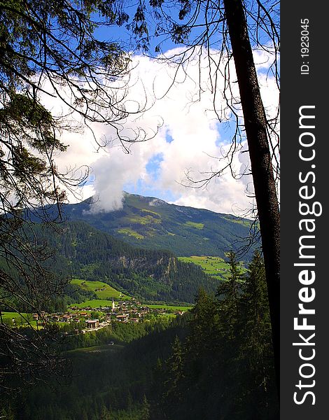 Nice mountain landscape in the summertime â€“ outdoor. Nice mountain landscape in the summertime â€“ outdoor