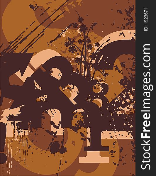Typography Grunge Background