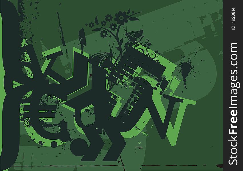 Typography Grunge Background