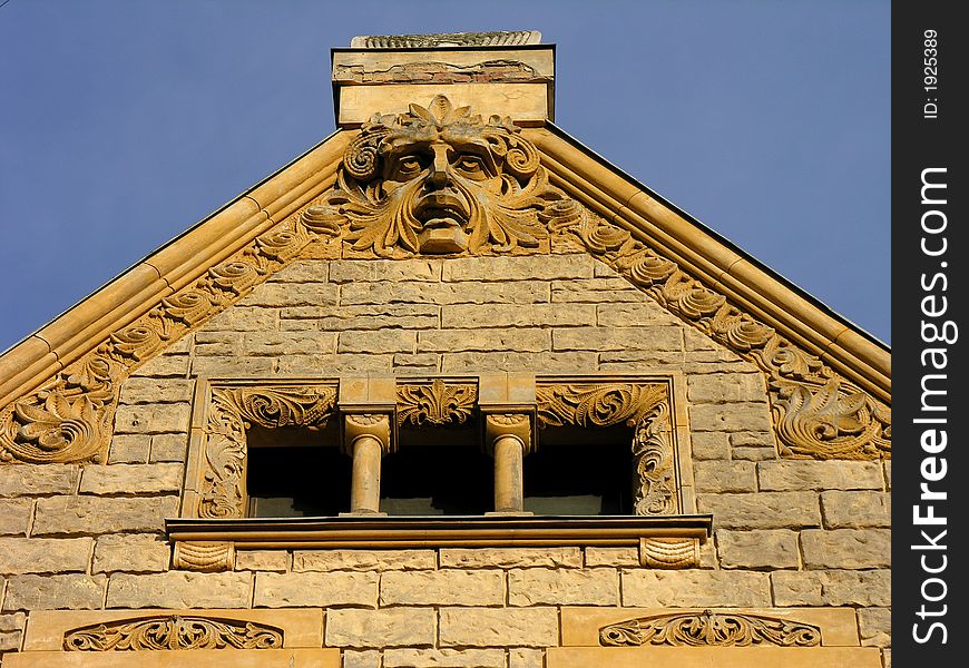 Building facade in Art Nouveau area of riga, Latvia. Building facade in Art Nouveau area of riga, Latvia