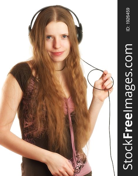 Woman In Headphones